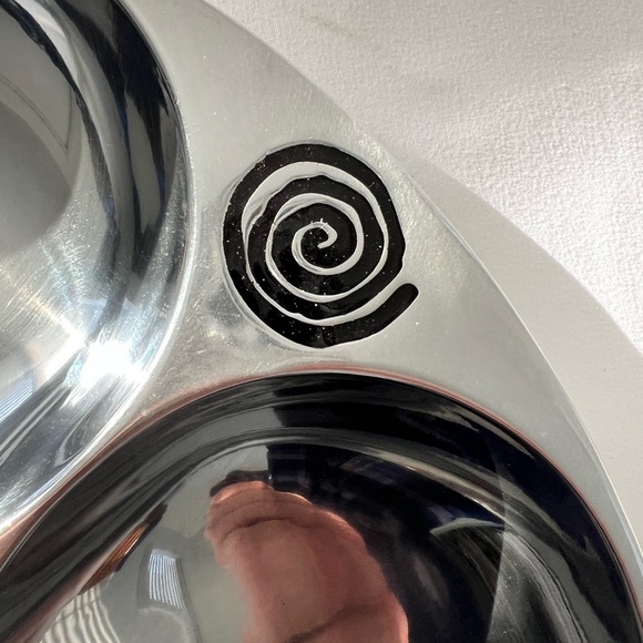 Vintage Wilton Armetale Reggae Chip and Dip Server, Round, 14-Inch - Picture 3 of 12